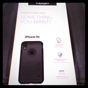 Spigen Black Tough Armor iPhone XR Case